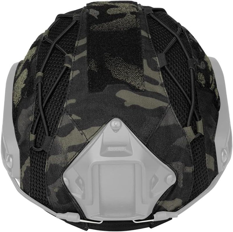 TOPTACPRO Tactical Helmet camo Cover for Fast Helmet in Size M/L, Paintball Shooting Gear - 500D Nylon -Without Helmet - Image 2